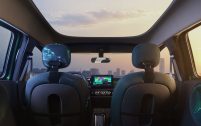 Le toit en verre de la future Renault Twingo électrique.