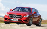 Si la future Mercedes Classe A Coupé obtient le feu vert de la direction, elle devrait adopter des lignes bien plus dynamiques que sa devancière.