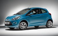 Si la Ford Ka reprend le faciès de sa soeur Fiesta, sa base technique est italienne: il s'agit de celle de la Fiat 500.