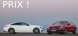 Forcément onéreux, les prix de la nouvelle Classe E Coupé