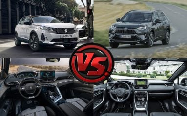 Le Peugeot 3008 Hybrid4 face au Toyota Rav4 hybride rechargeable