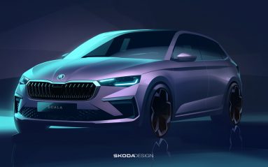 La Skoda Scala restylée aura droit à des phares plus ciselés ainsi qu'une calandre légèrement agrandie.