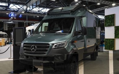 Le prototype Hymmer Venture S 4x4 en impose.