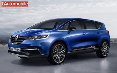 En descendant de son piédestal au Salon de Francfort, l'étude Initiale Paris se métamorphose en X-Space, le futur porte-étendard de Renault, au Salon de l'Auto de Paris, en 2014.