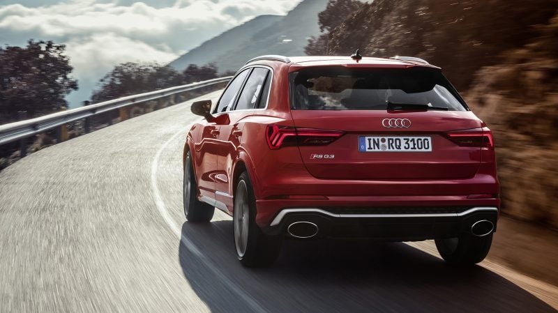 Il ne faut que 4,5 s pour passer de 0 à 100 km/h avec le RS Q3.