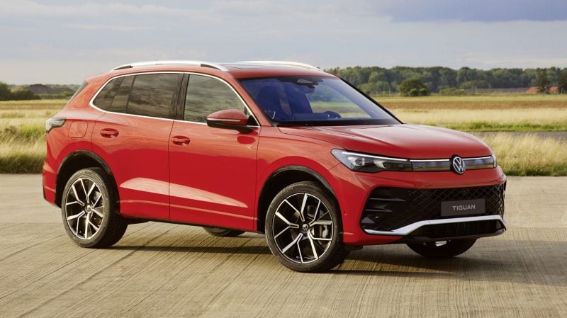 Le VW Tiguan en finition R-Line.