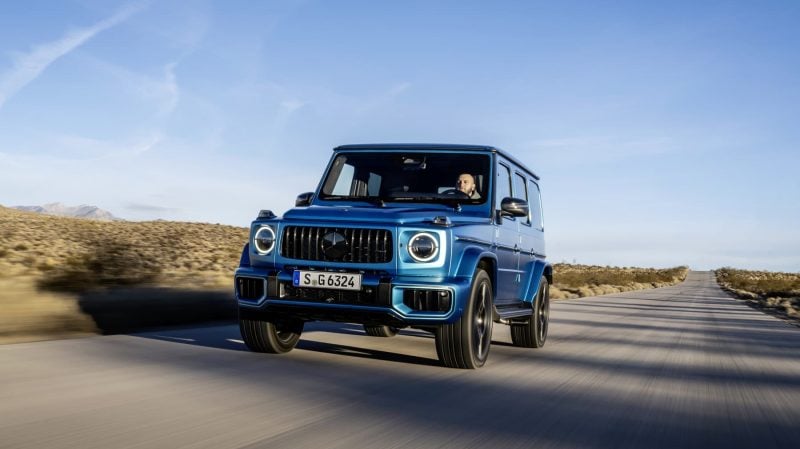 Sans le pack Off-Road, le Mercedes-AMG G 63 paraît moins dur à cuir.