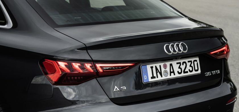 Feux arrière de l'Audi A3 berline 35 TFSI mild-hybrid