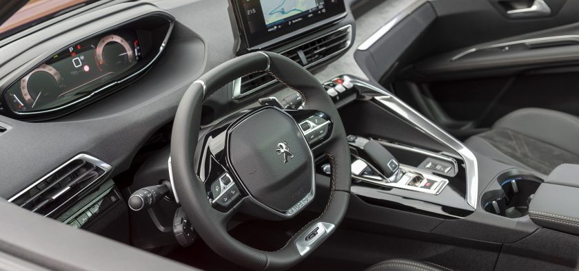 Intérieur de l'actuel Peugeot 3008.