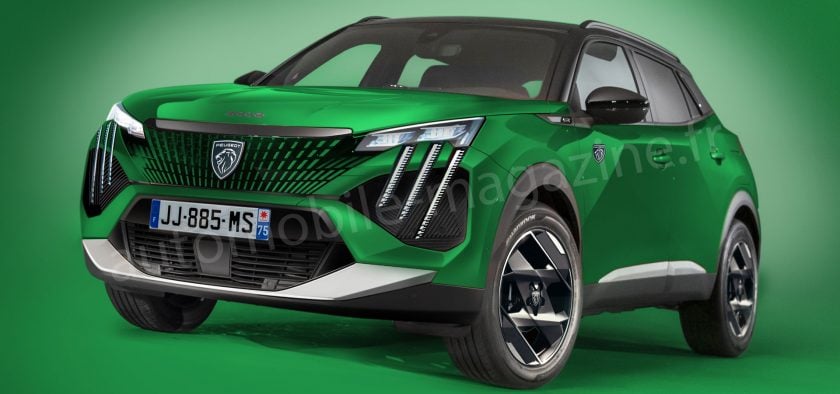 Le Peugeot 2008 restylé musclera encore plus le style de son museau.
