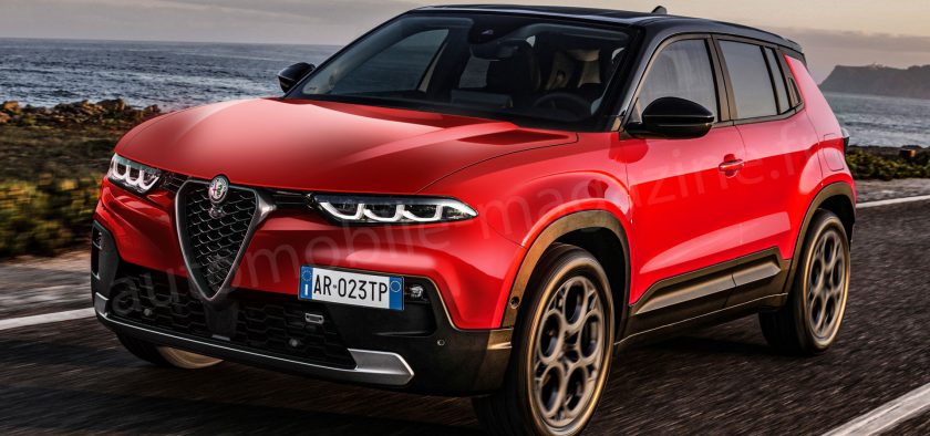 L'Alfa Romeo Brennero (notre illustration) sera le cousin technique du Jeep Avenger. Ce petit frère du Tonale sera livrable en version 100% électrique.