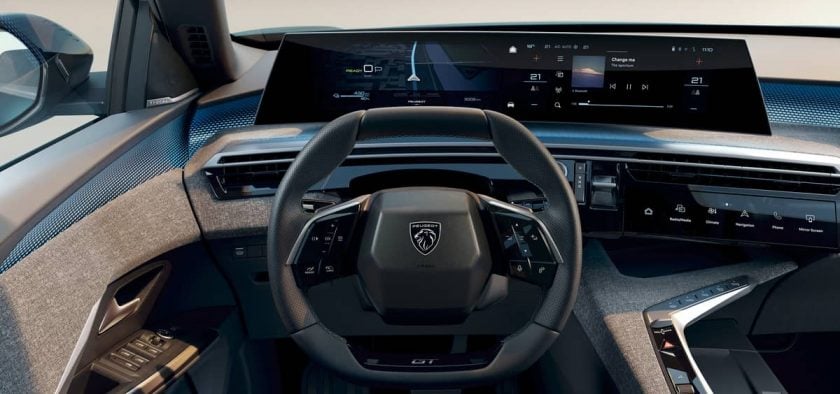 L'intérieur du futur Peugeot 3008.