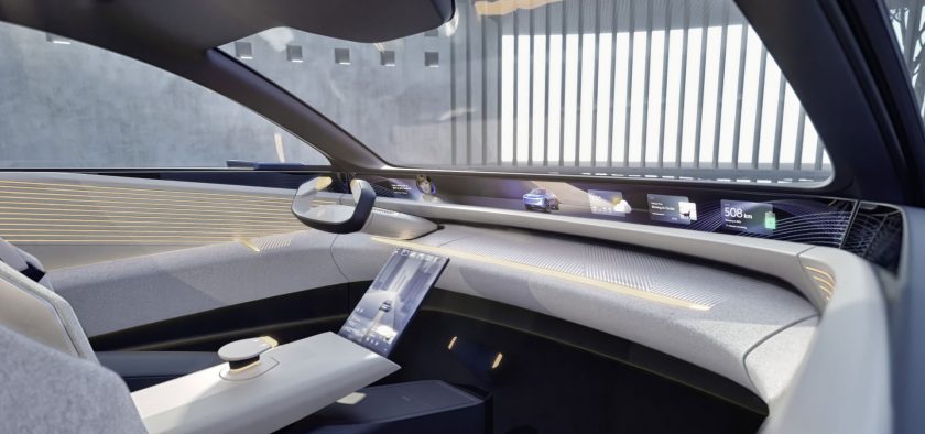 L'habitacle épuré et le volant caractéristique du VW ID.Code témoigne de son aptitude à la conduite autonome quasi totale.