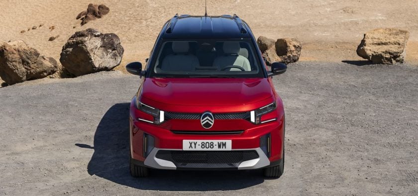 Le nouveau Citroën C3 Aircross 2024 reprend l'avant de la C3.