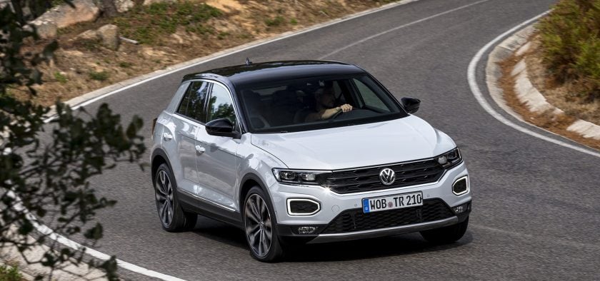 Trop encombrant, le Tiguan ? Avec ses 4,23 m, ce T-Roc est plus court de 26 cm.