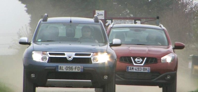 Décidément, le Duster frappe fort: avec son tarif qui paraît inattaquable et son physique de baroudeur, il se frotte contre un rival peu habitué à la compétition, le Qashqai de Nissan.